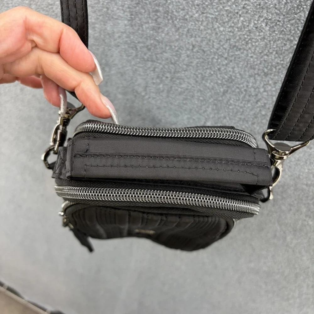 Lug Crossbody Bag Womens Black Skeeter Mini B Quilted Travel Pockets